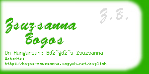 zsuzsanna bogos business card